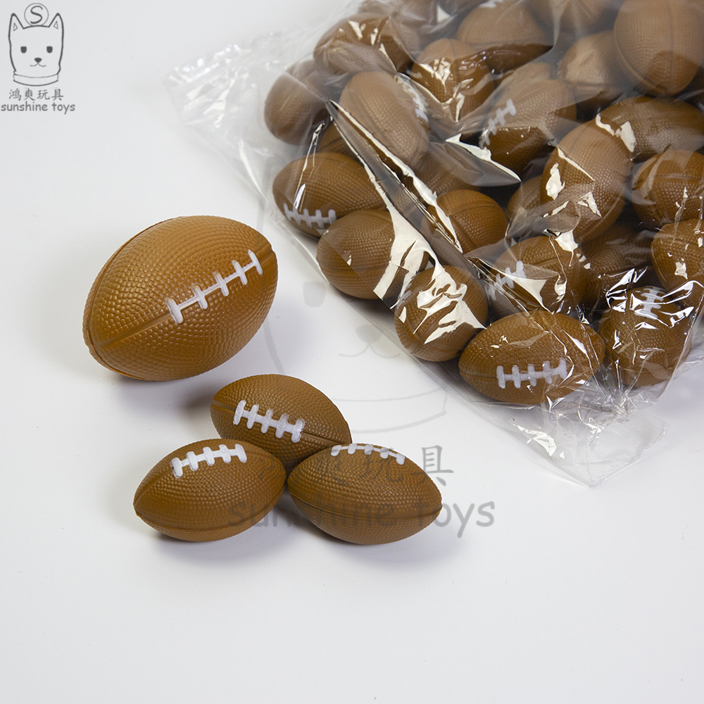 Cross-Border Hot Sale British American Small Brown Rugby Decompression Toys for Children Foam Decompression Pu Ball Custom Printing Cross-Border Hot Sale British American Small Brown Rugby Decompression Toys for Children Foam Decompression Pu Ball Custom Printing