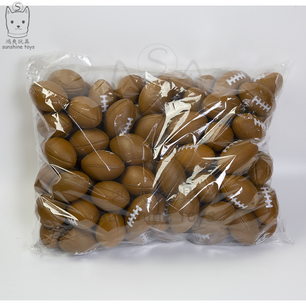 Cross-Border Hot Sale British American Small Brown Rugby Decompression Toys for Children Foam Decompression Pu Ball Custom Printing Cross-Border Hot Sale British American Small Brown Rugby Decompression Toys for Children Foam Decompression Pu Ball Custom Printing