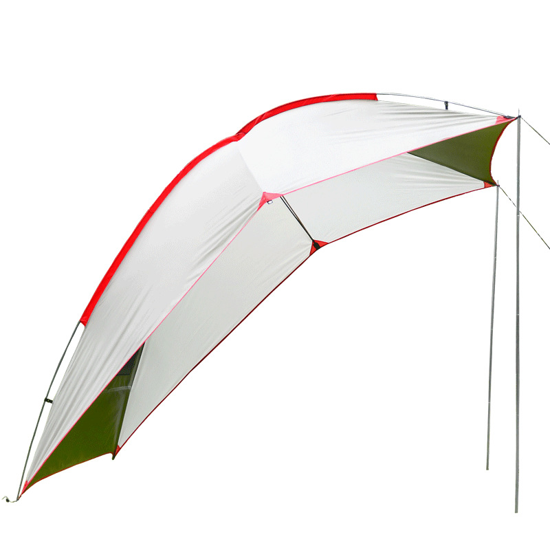 Outdoor Portable Camping Rear Tent Self-Driving Travel Barbecue Multi-Person Rain-Proof Sunshade Canopy Beach Canopy Tent Canopy