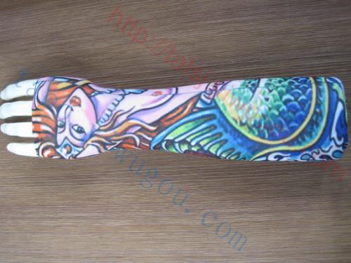 Sexy Mermaid designs seamless tattoo sleeves fashion gorgeous summer sun tattoo sleeves outdoor riding cuff type locomotive off-cuff