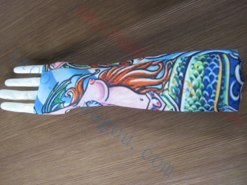 Sexy Mermaid designs seamless tattoo sleeves fashion gorgeous summer sun tattoo sleeves outdoor riding cuff type locomotive off-cuff