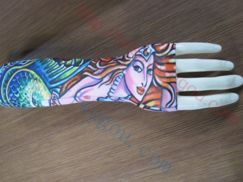 Sexy Mermaid designs seamless tattoo sleeves fashion gorgeous summer sun tattoo sleeves outdoor riding cuff type locomotive off-cuff