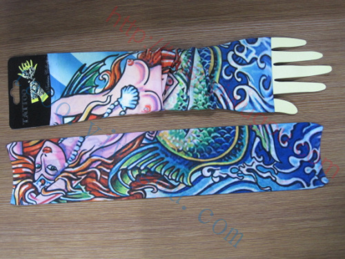 Sexy Mermaid designs seamless tattoo sleeves fashion gorgeous summer sun tattoo sleeves outdoor riding cuff type locomotive off-cuff
