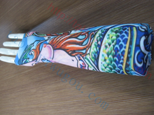 Sexy Mermaid designs seamless tattoo sleeves fashion gorgeous summer sun tattoo sleeves outdoor riding cuff type locomotive off-cuff