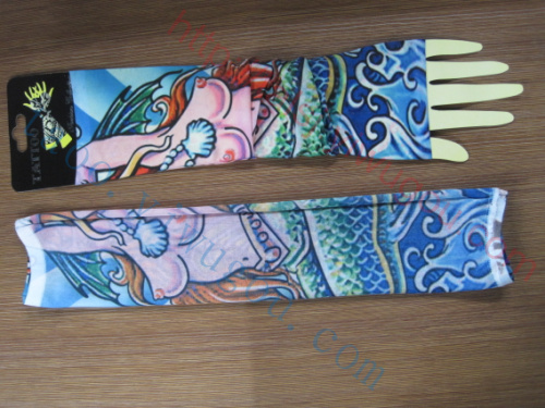 Sexy Mermaid designs seamless tattoo sleeves fashion gorgeous summer sun tattoo sleeves outdoor riding cuff type locomotive off-cuff