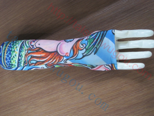 Sexy Mermaid designs seamless tattoo sleeves fashion gorgeous summer sun tattoo sleeves outdoor riding cuff type locomotive off-cuff