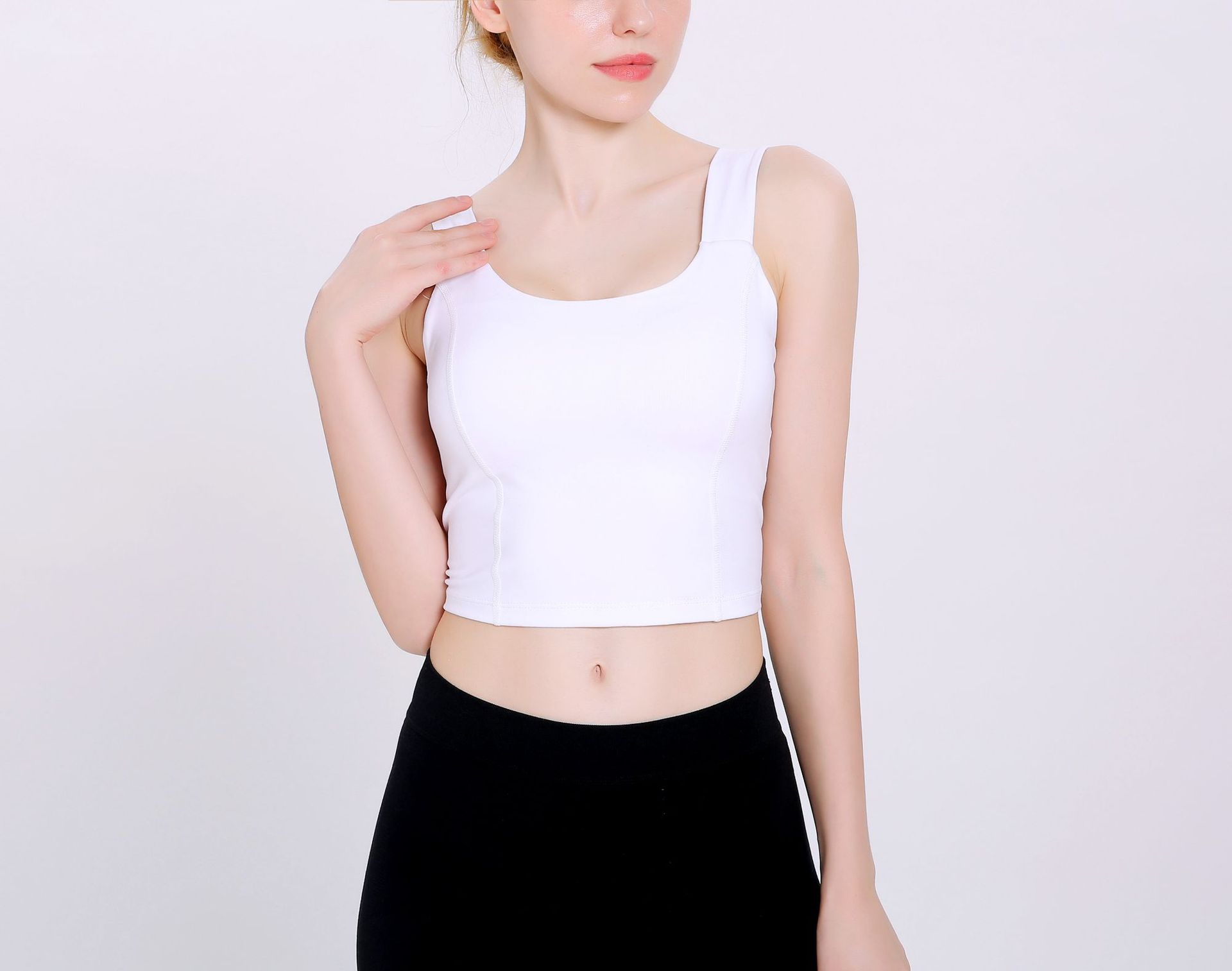 2020 New Korean Style Yoga Exercise Vest Women's Beautiful Back Wrapped Chest Shockproof Quick-Drying Sling Pilates High Elastic Bar 2020 New Korean Style Yoga Exercise Vest Women's Beautiful Back Wrapped Chest Shockproof Quick-Drying Sling Pilates High Elastic Bar