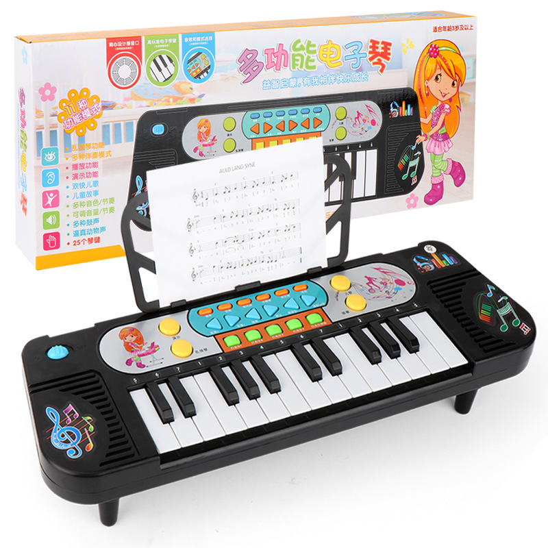 25 Button Children&#039;s Toy Musical Instrument Multifunctional Electronic Keyboard Scientific and Educational Toy Piano Playing Musical Instrument Beginner Piano