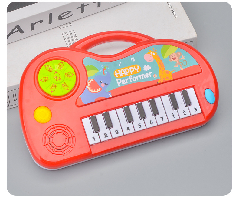 Cartoon Beginner Boys and Girls Electronic Keyboard Musical Instruments Children's Music Baby Toys Early Education Supermarket Stall Gifts