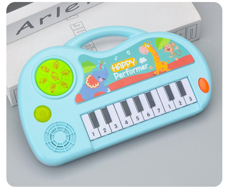 Cartoon Beginner Boys and Girls Electronic Keyboard Musical Instruments Children's Music Baby Toys Early Education Supermarket Stall Gifts