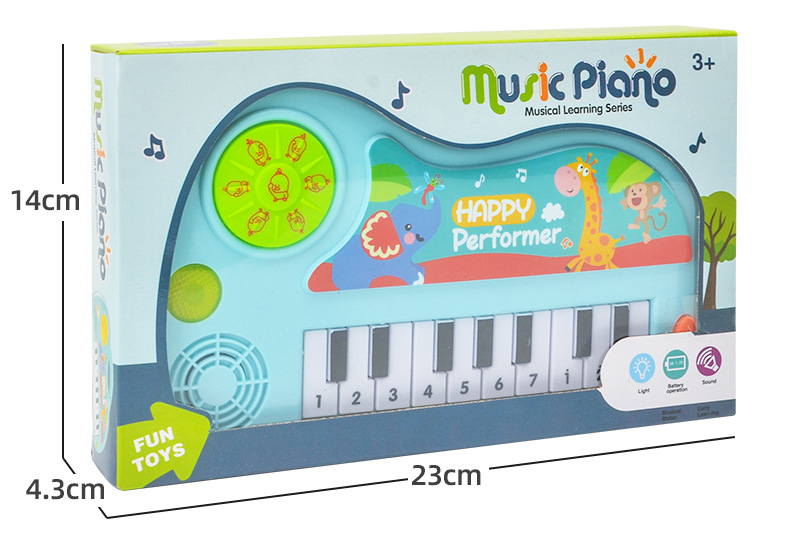 Cartoon Beginner Boys and Girls Electronic Keyboard Musical Instruments Children's Music Baby Toys Early Education Supermarket Stall Gifts