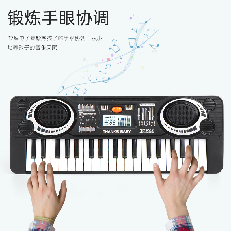 Infant Children&#039;s Electronic Keyboard Baby Multi-Functional Piano Toys 2 Puzzle Little Girl Beginner 1-3 Years Old Music Puzzle