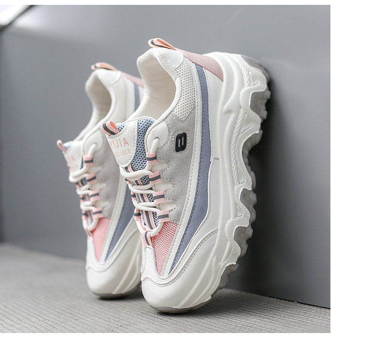 Platform White Shoes Women's Fashionable 2021 Spring New Korean Casual Sports Female Student Treadmill Board Shoes Zy8823 Platform White Shoes Women's Fashionable 2021 Spring New Korean Casual Sports Female Student Treadmill Board Shoes Zy8823