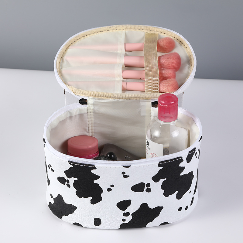 Cows Pattern Waterproof Bag Cosmetic Bag Internet Celebrity Portable Skin Care Wash Bag Creative Waterproof Travel Storage Bag