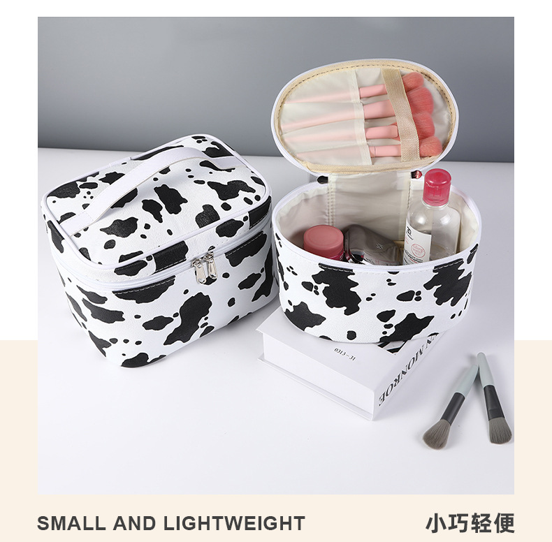 Cows Pattern Waterproof Bag Cosmetic Bag Internet Celebrity Portable Skin Care Wash Bag Creative Waterproof Travel Storage Bag Cows Pattern Waterproof Bag Cosmetic Bag Internet Celebrity Portable Skin Care Wash Bag Creative Waterproof Travel Storage Bag