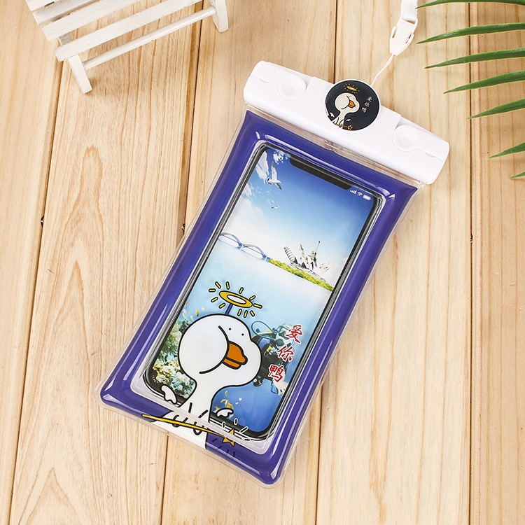 Factory Direct Sales New Inflatable Cartoon Mobile Phone Waterproof Bag Universal Swimming Diving Sealed Transparent Waterproof Protective Cover Factory Direct Sales New Inflatable Cartoon Mobile Phone Waterproof Bag Universal Swimming Diving Sealed Transparent Waterproof Protective Cover