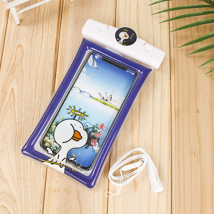 Factory Direct Sales New Inflatable Cartoon Mobile Phone Waterproof Bag Universal Swimming Diving Sealed Transparent Waterproof Protective Cover Factory Direct Sales New Inflatable Cartoon Mobile Phone Waterproof Bag Universal Swimming Diving Sealed Transparent Waterproof Protective Cover