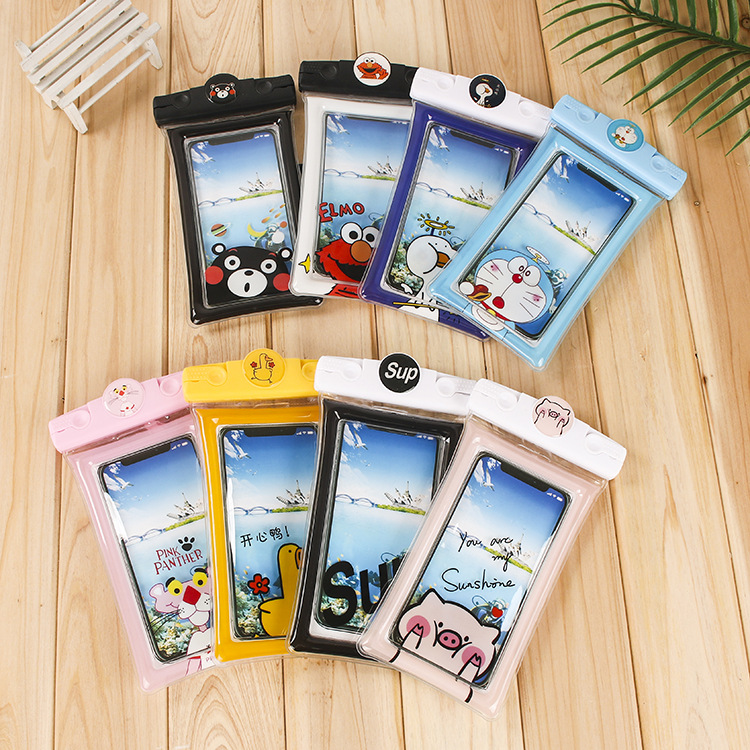 Factory Direct Sales New Inflatable Cartoon Mobile Phone Waterproof Bag Universal Swimming Diving Sealed Transparent Waterproof Protective Cover Factory Direct Sales New Inflatable Cartoon Mobile Phone Waterproof Bag Universal Swimming Diving Sealed Transparent Waterproof Protective Cover