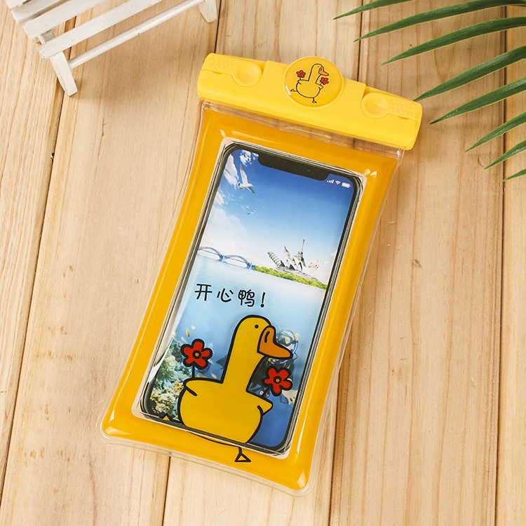 Factory Direct Sales New Inflatable Cartoon Mobile Phone Waterproof Bag Universal Swimming Diving Sealed Transparent Waterproof Protective Cover Factory Direct Sales New Inflatable Cartoon Mobile Phone Waterproof Bag Universal Swimming Diving Sealed Transparent Waterproof Protective Cover