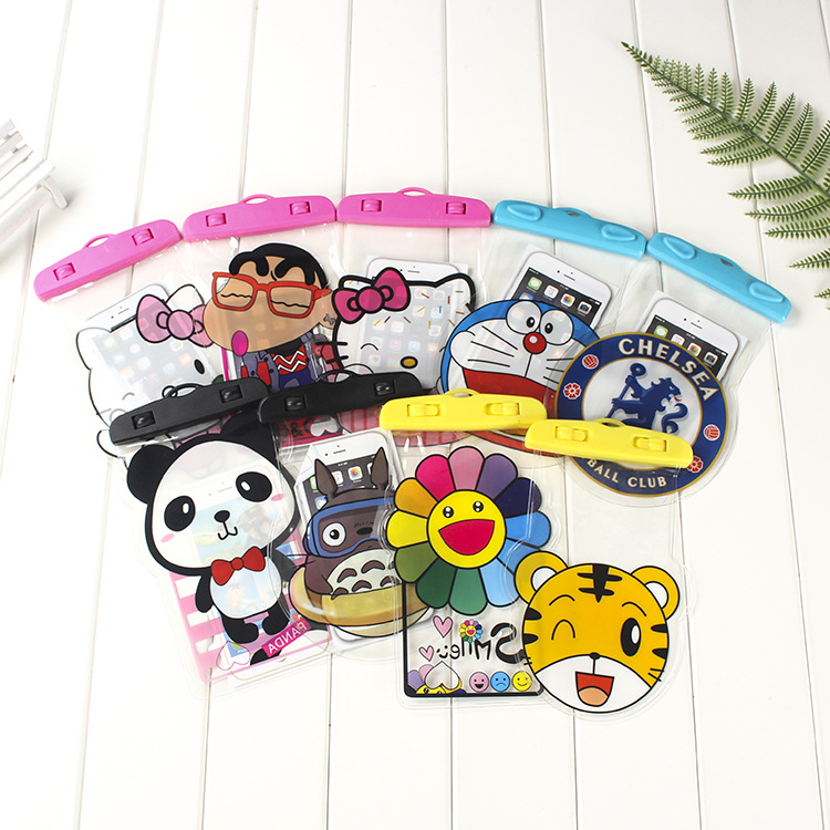 Factory Direct Sales New Inflatable Cartoon Mobile Phone Waterproof Bag Universal Swimming Diving Sealed Transparent Waterproof Protective Cover Factory Direct Sales New Inflatable Cartoon Mobile Phone Waterproof Bag Universal Swimming Diving Sealed Transparent Waterproof Protective Cover