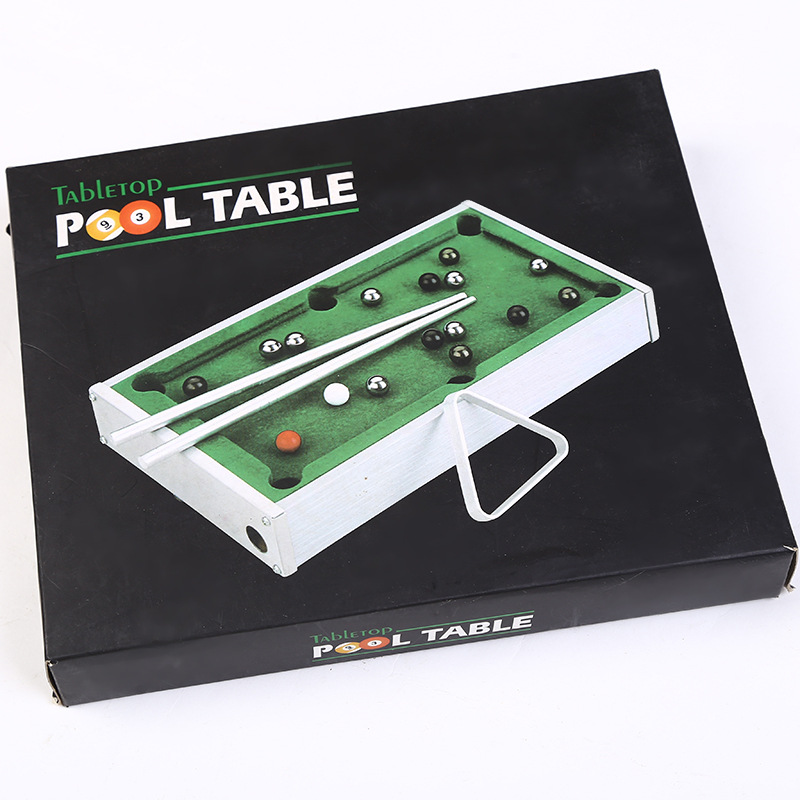 Manufacturers supply hot foreign trade aluminum alloy desk billiards game creative model gifts can be customized production