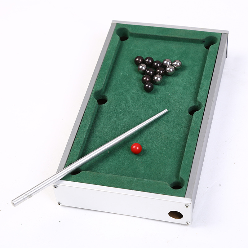 Manufacturers supply hot foreign trade aluminum alloy desk billiards game creative model gifts can be customized production Manufacturers supply hot foreign trade aluminum alloy desk billiards game creative model gifts can be customized production