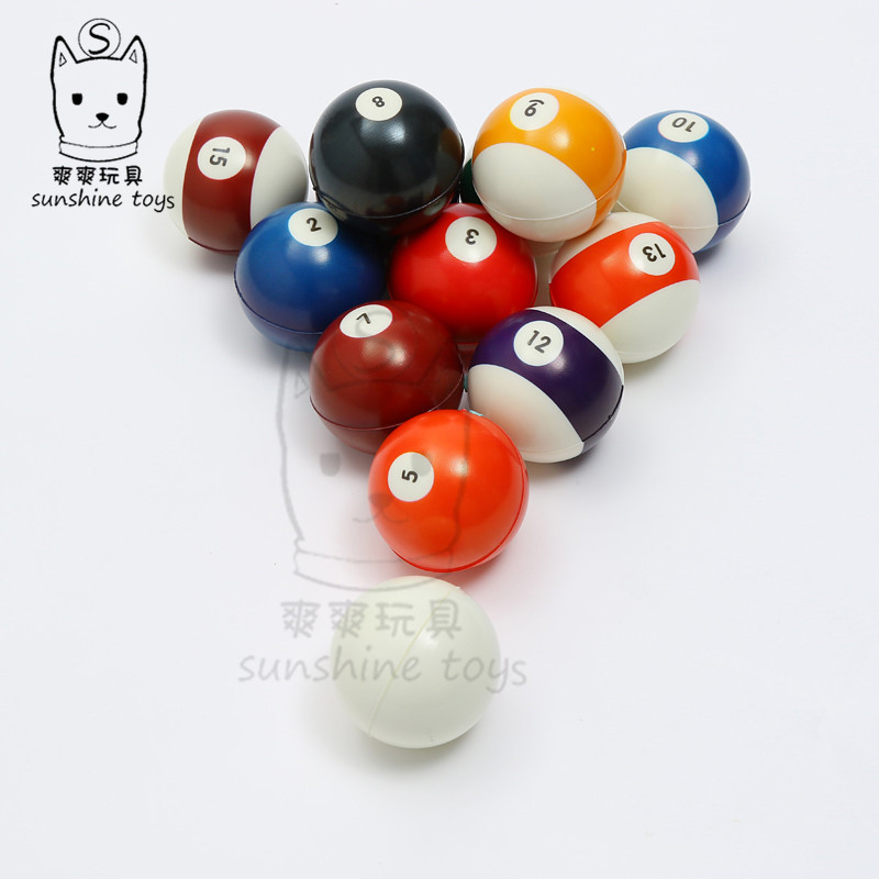 Cross-Border Supply 6.3cm Children Education Table Tennis Foam Sponge Pu Toy Mini Children Billiards Wholesale Customization Cross-Border Supply 6.3cm Children Education Table Tennis Foam Sponge Pu Toy Mini Children Billiards Wholesale Customization