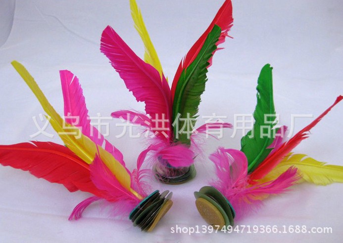 Factory Direct Sales 21cm Four Bristles Shuttlecock Big Goose Feather Shuttlecock Shuttlecock Low Price Quantity Discount