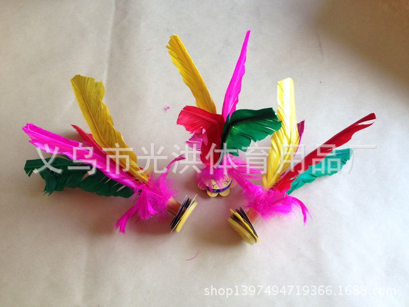 Factory Direct Sales 21cm Four Bristles Shuttlecock Big Goose Feather Shuttlecock Shuttlecock Low Price Quantity Discount