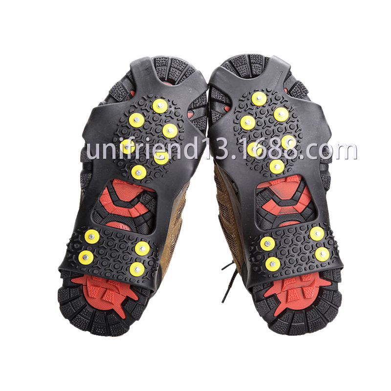 Factory Direct Sales Outdoor Ten-Tooth Crampons Antiskid Shoe 10-Tooth Climbing Shoe Cover Snow Skates Ice Climbing Unisex