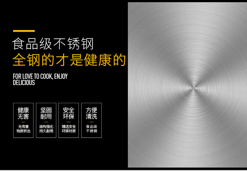Stainless Steel Wok Extra Thick Quick-Fry Pan Binaural Specifications Complete Wok Restaurant Canteen Hotel Wok Wholesale Wholesale Factory Price