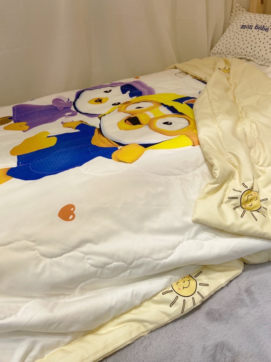 Korean Pororo Children's Cartoon Summer Quilt Washed Modal Quilt Kindergarten Duvet Nap Duvet One Piece Dropshipping