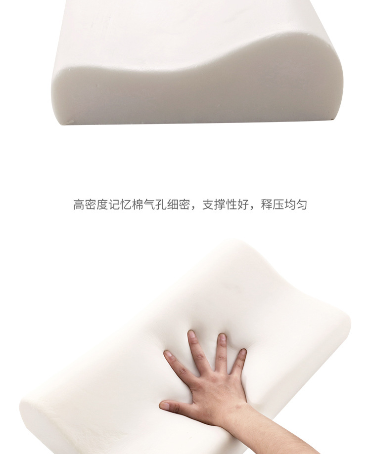 Factory Wholesale Slow Rebound Gift Memory Pillow Thailand Natural Latex Pillow Neck Protection Memory Foam Space Pillow Core