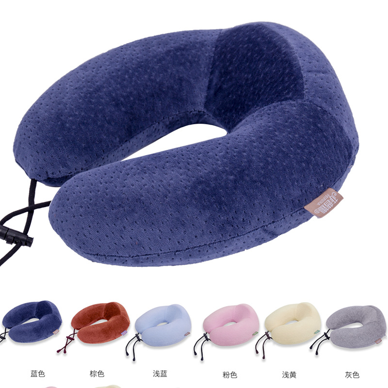 Factory Direct Sales Thailand Natural Latex Travel U-Shaped Latex Pillow Neck Pillow Cervical Pillow Aircraft Pillow U-Shaped Neck Pillow