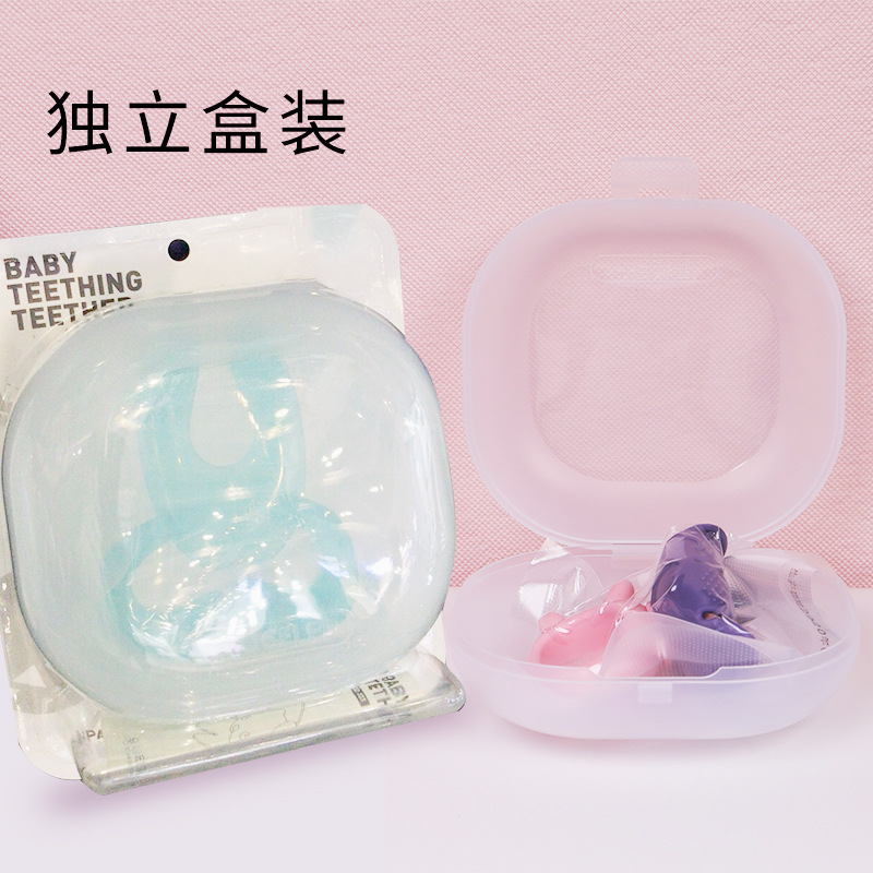 Imported Silicone Teether Baby Food Feeder Anti-Dry Vomiting Removable and Washable Cross-Border Hot Grinding Machine Stick Toy New Product