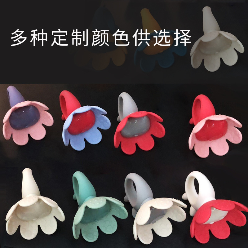 Imported Silicone Teether Baby Food Feeder Anti-Dry Vomiting Removable and Washable Cross-Border Hot Grinding Machine Stick Toy New Product
