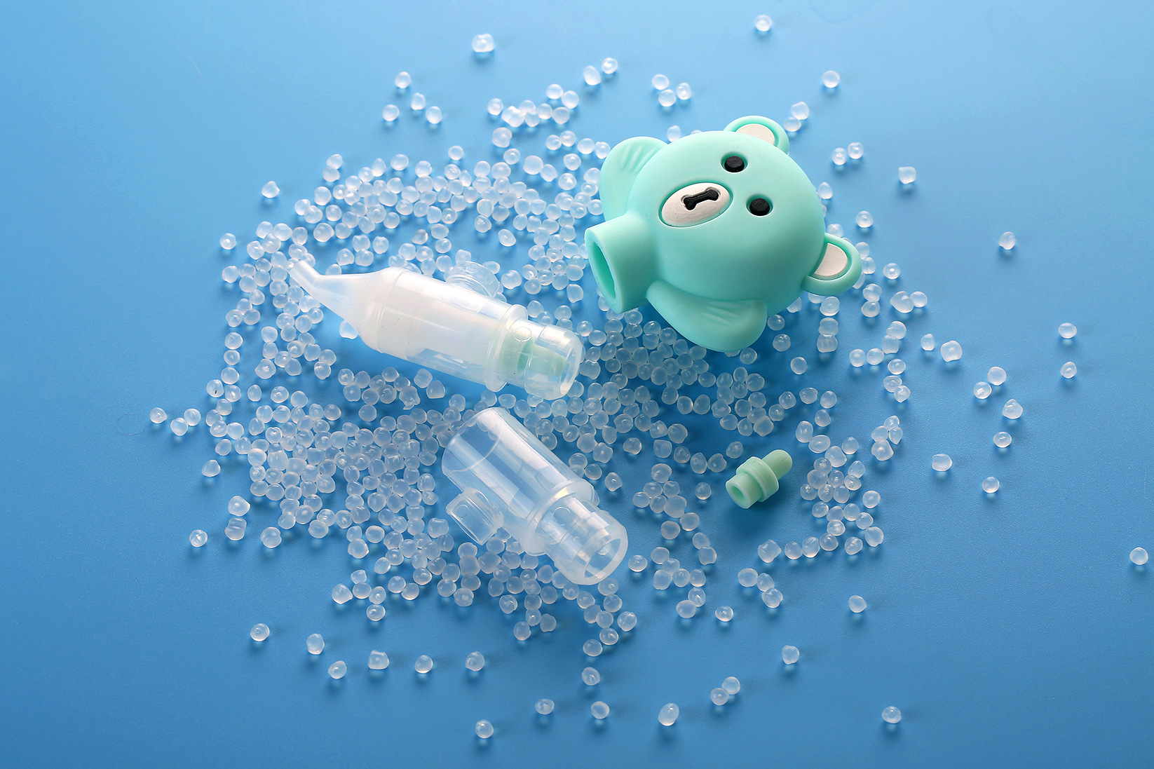 Nasal Aspirator Baby's New Silicone Pump Anti-Backflow Nasal Aspirator Cartoon Bear Nasal Aspirator Factory Direct Sales