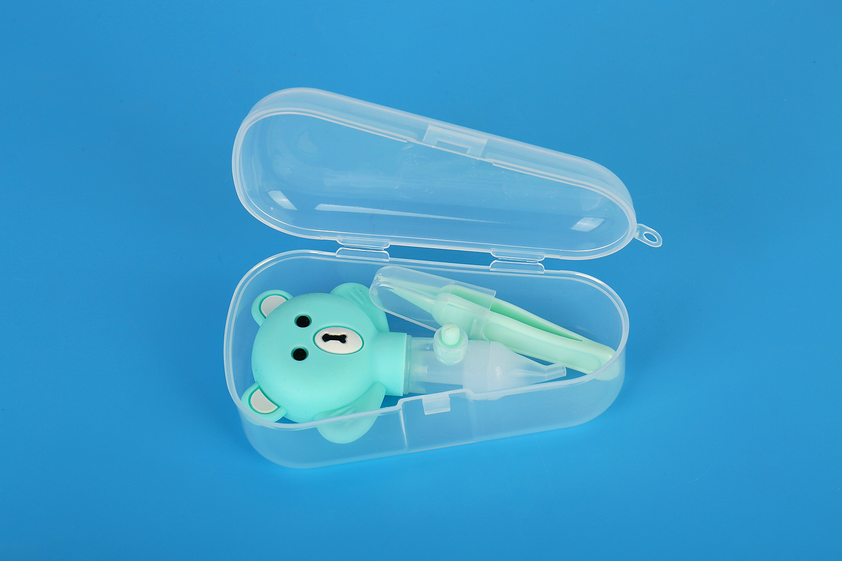 Nasal Aspirator Baby's New Silicone Pump Anti-Backflow Nasal Aspirator Cartoon Bear Nasal Aspirator Factory Direct Sales