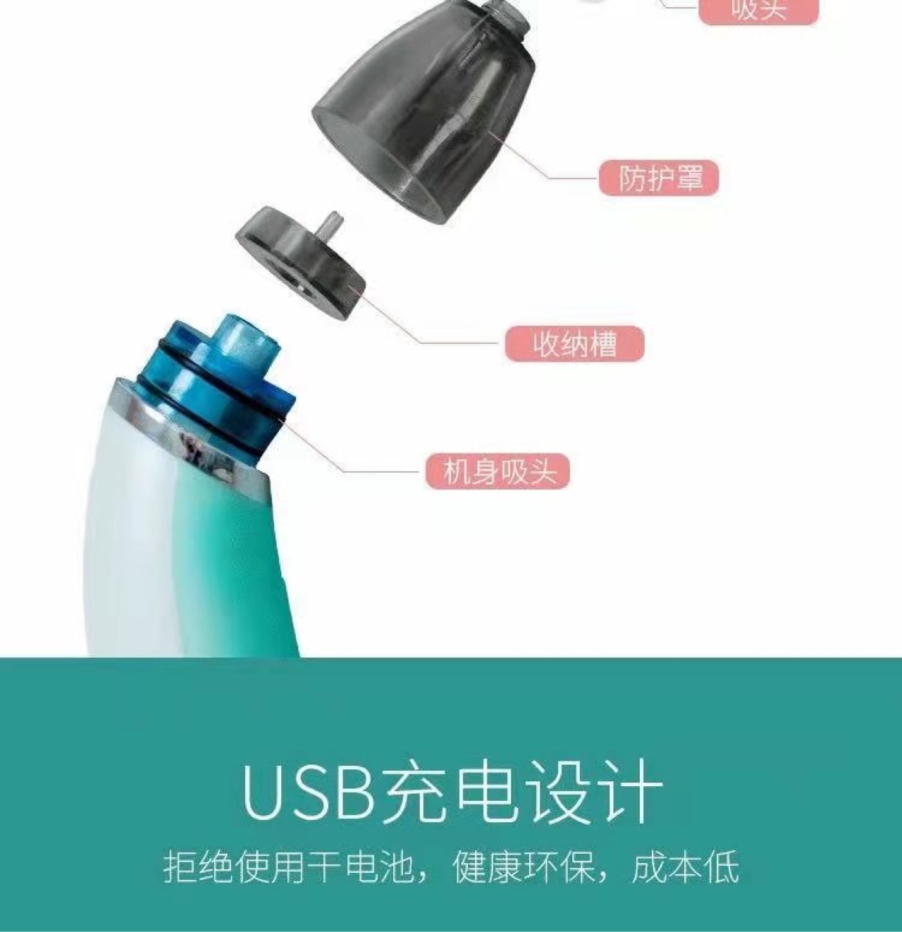 Baby Aspirator Children&#039;s Nasal Aspirator Anti-Countercurrent Electric Nasal Aspirator Baby Nasal Suction Cleaning Nose