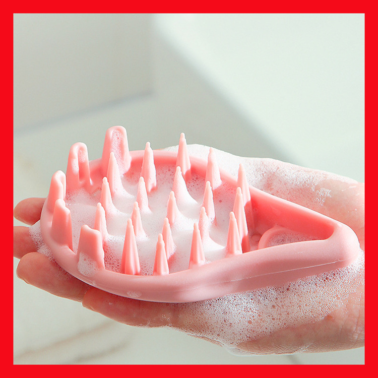 Bath Head Scratching Shampoo Brush Massage Comb Silicone End Leather Soft Tooth Long Hair Hair Comb Men's Hair-Washing Comb Bath Head Scratching Shampoo Brush Massage Comb Silicone End Leather Soft Tooth Long Hair Hair Comb Men's Hair-Washing Comb