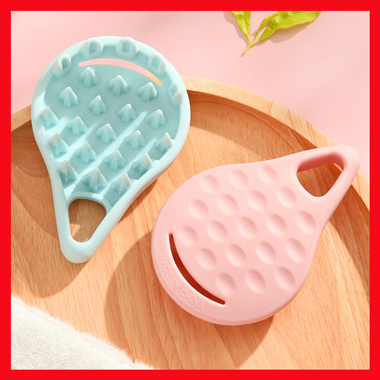Bath Head Scratching Shampoo Brush Massage Comb Silicone End Leather Soft Tooth Long Hair Hair Comb Men's Hair-Washing Comb Bath Head Scratching Shampoo Brush Massage Comb Silicone End Leather Soft Tooth Long Hair Hair Comb Men's Hair-Washing Comb
