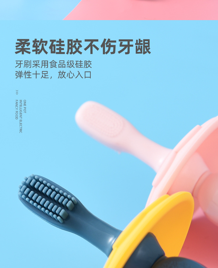 Baby Toothbrush 0-1-2-3 Years Old Silicone Tooth Protection Training Toothbrush Baby Teether Children Baby Toothbrush Head Replaceable Baby Toothbrush 0-1-2-3 Years Old Silicone Tooth Protection Training Toothbrush Baby Teether Children Baby Toothbrush Head Replaceable