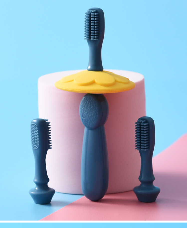 Baby Toothbrush 0-1-2-3 Years Old Silicone Tooth Protection Training Toothbrush Baby Teether Children Baby Toothbrush Head Replaceable Baby Toothbrush 0-1-2-3 Years Old Silicone Tooth Protection Training Toothbrush Baby Teether Children Baby Toothbrush Head Replaceable