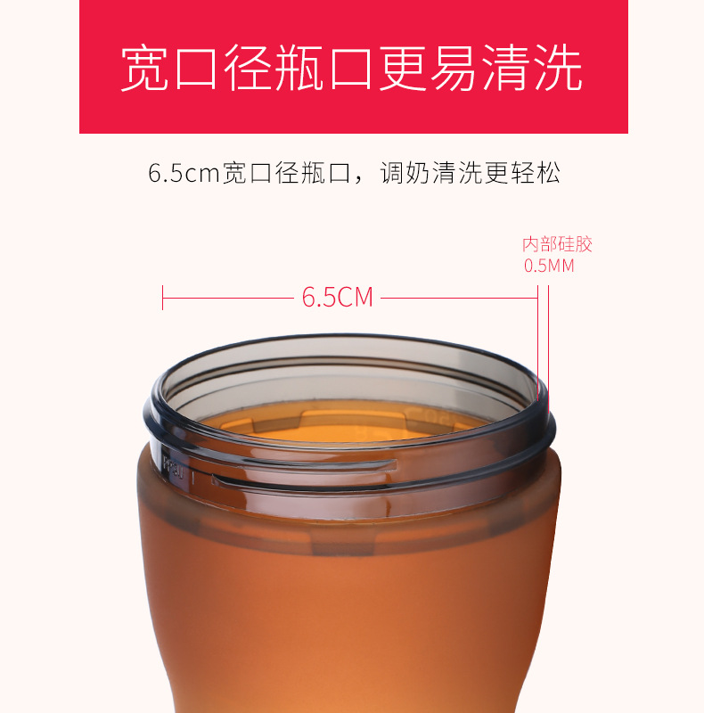 Baby Weaning Instrument Silicone Nursing Bottle Large Wide Mouth with Rice Paste Spoon Head Water Cup Suction Nozzle PPSU Anti-Flatulence Feeding Bottle