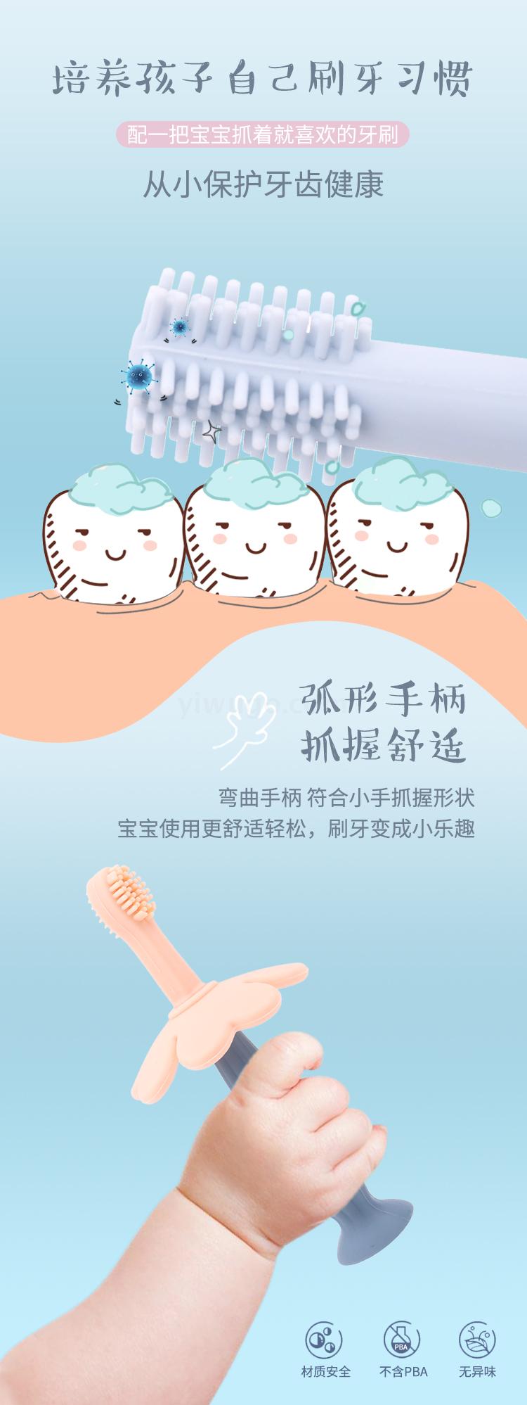 Silicone baby toothbrush set with soft adhesive 3 replacement head box with cartoon suction cup soft baby baby baby tooth brush Silicone baby toothbrush set with soft adhesive 3 replacement head box with cartoon suction cup soft baby baby baby tooth brush