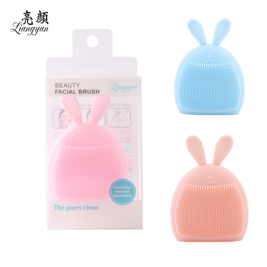 Baby silica gel bath brush Baby bath massage brush manual facial cleanser Douyin facial wash artifact shampoo brush wholesale