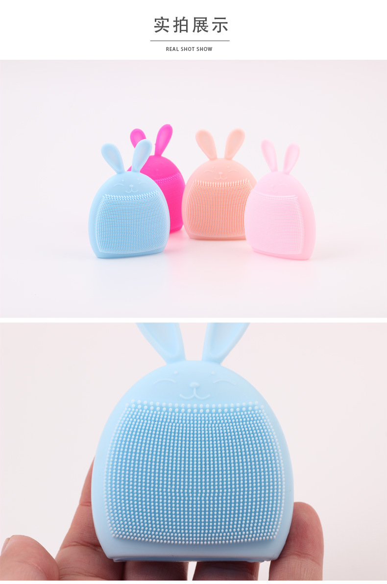 Baby silica gel bath brush Baby bath massage brush manual facial cleanser Douyin facial wash artifact shampoo brush wholesale