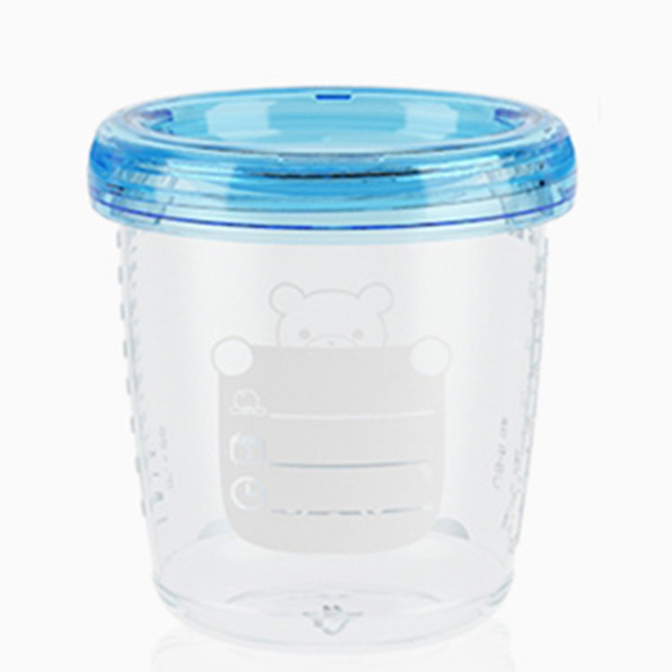 Breast Milk Storage Cup Stackable Breastmilk Bottle Fresh-Keeping Storage Leak-Proof Supplementary Food Cup Can Receive Breast Pump Breast Milk Storage OEM