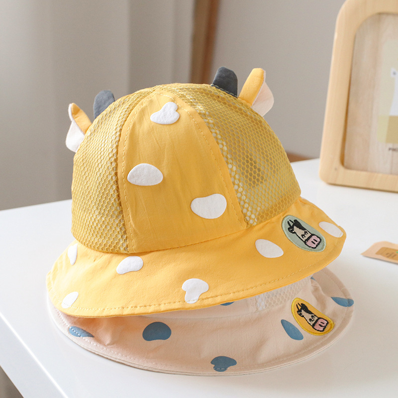 Baby Hat Spring and Autumn Summer Korean Style Western Style All-Matching Bucket Hat Boys Boys Girls Cover Super Cute Bucket Hat Tide