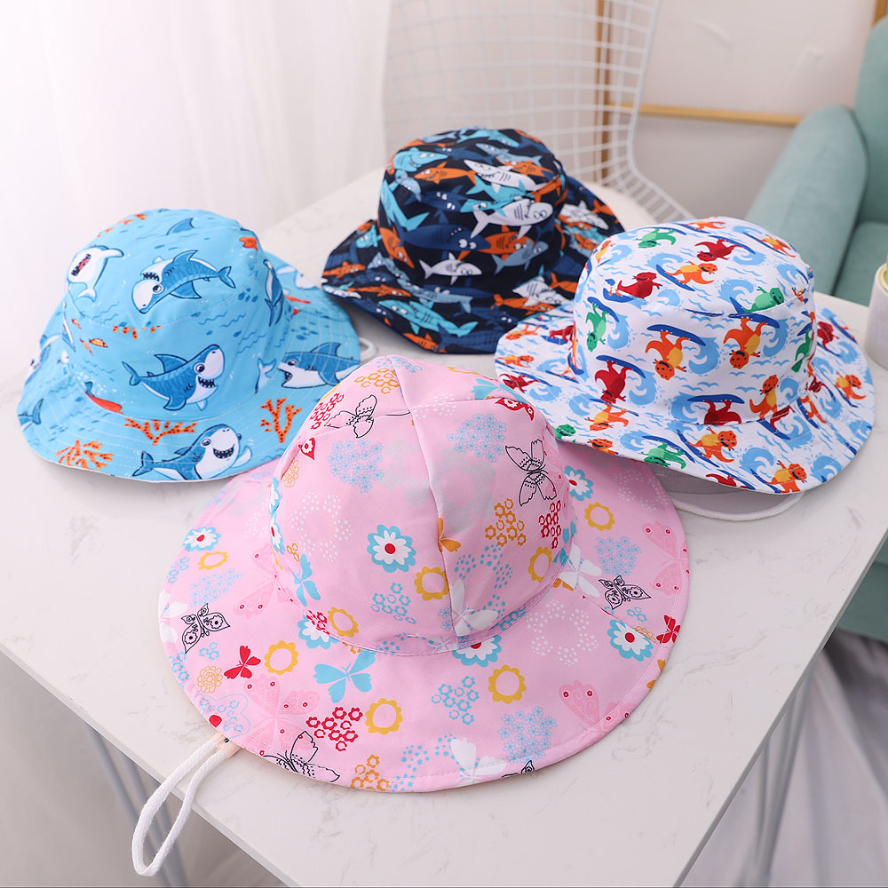 Tiyu 20 Cotton Thin Baby Hat Spring and Summer Hat Animal Pattern Hat Children Windproof Bucket Hat Men and Women Bucket Hat